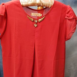 NWOT Qiaoqiao women’s blouse, size large